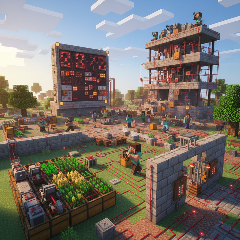 Rivoluzione ingegneristica nel mondo cubico: Guida completa ai meccanismi e alla redstone in Minecraft