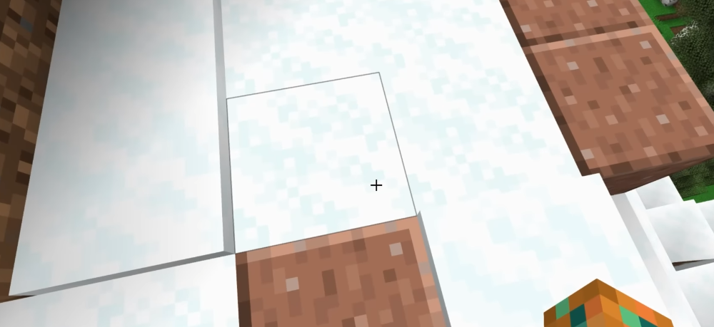 Neve fofa VS levitação: quando dá vontade de sair com estilo! No Minecraft