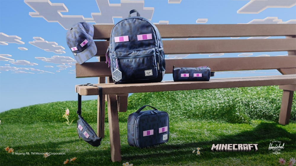 Nuevas mochilas de Minecraft por Herschel Supply: ¡el loot ya no se queda atrás!