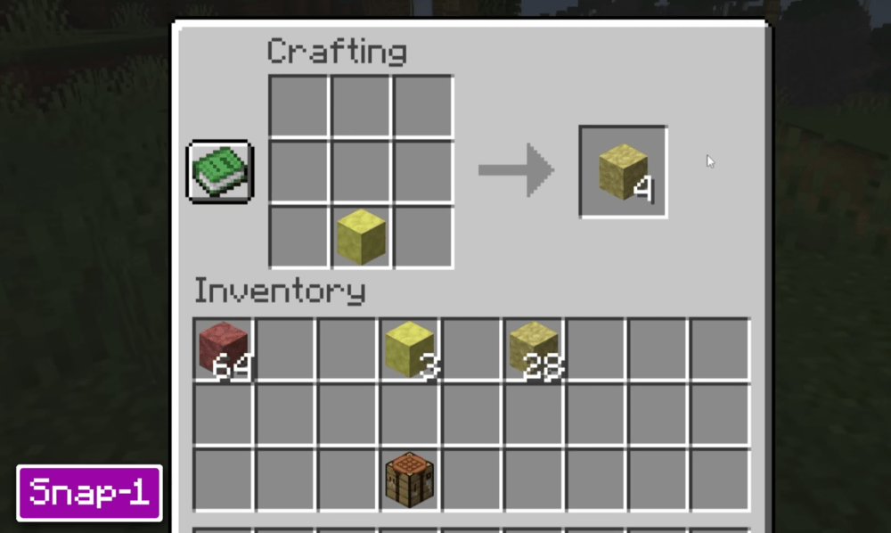 Mudanças na criação em Minecraft 26.2: Por que o enxofre ativo não se desfaz mais?