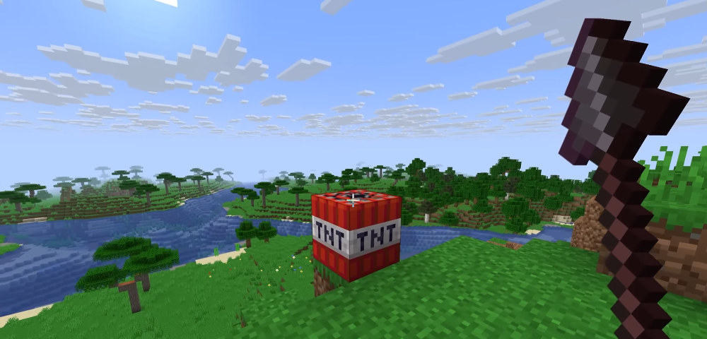 Comment transformer une lance en canon TNT manuel ! Dans Minecraft