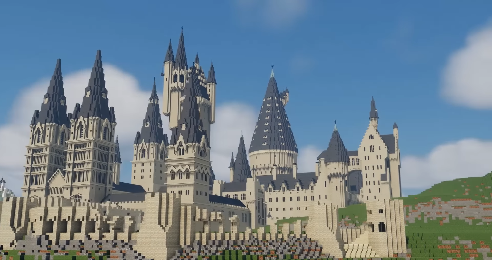 I fan hanno ricreato Hogwarts in Minecraft con dettagli sorprendenti