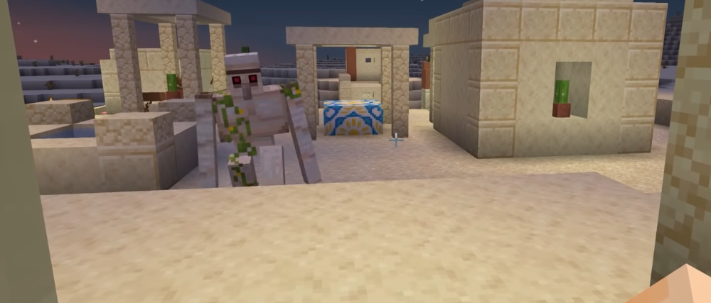 Can you sleep while a furious golem chases you in Minecraft?