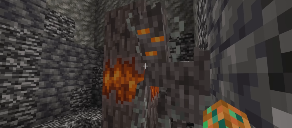 Creaking contre le Vide dans Minecraft