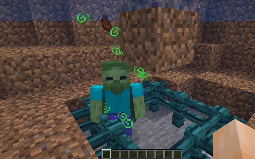 Zombi z efektem: bohater czy topielec? W Minecraft
