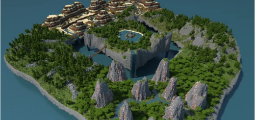 Ilhas flutuantes com desfiladeiros (para sobrevivência)