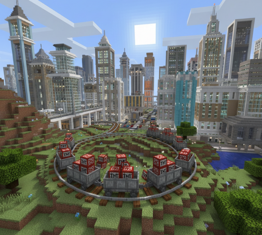 İsveç'te Sanal Kaos: Minecraft'teki Dijital Şehre Yapılan Saldırı Nasıl Efsane Oldu