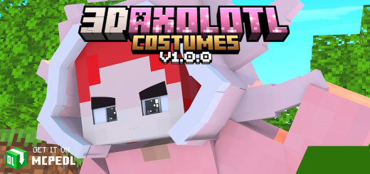 Trajes de axolote 3D