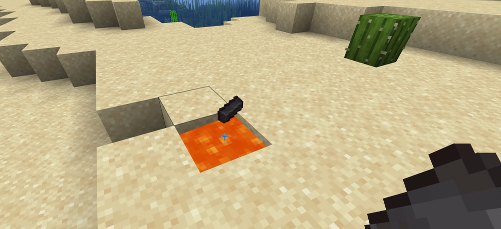 Super ingot vs. green destroyer in Minecraft