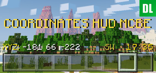 Coordinates HUD MCBE