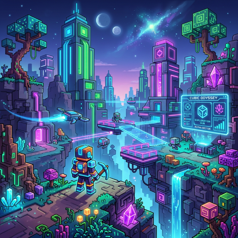 Cubic Odyssey: Minecraft no espaço ou um jogo completamente diferente?