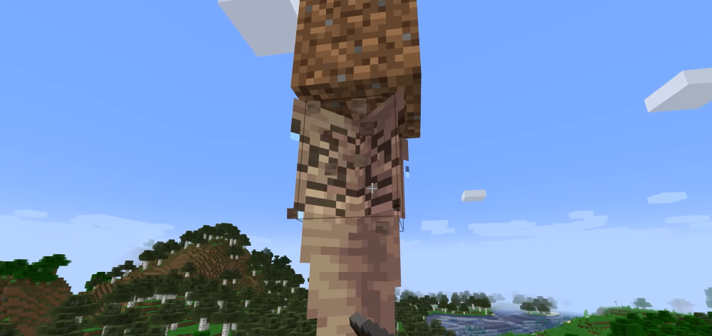 Can you catch... a stalactite with a fishing rod? In Minecraft