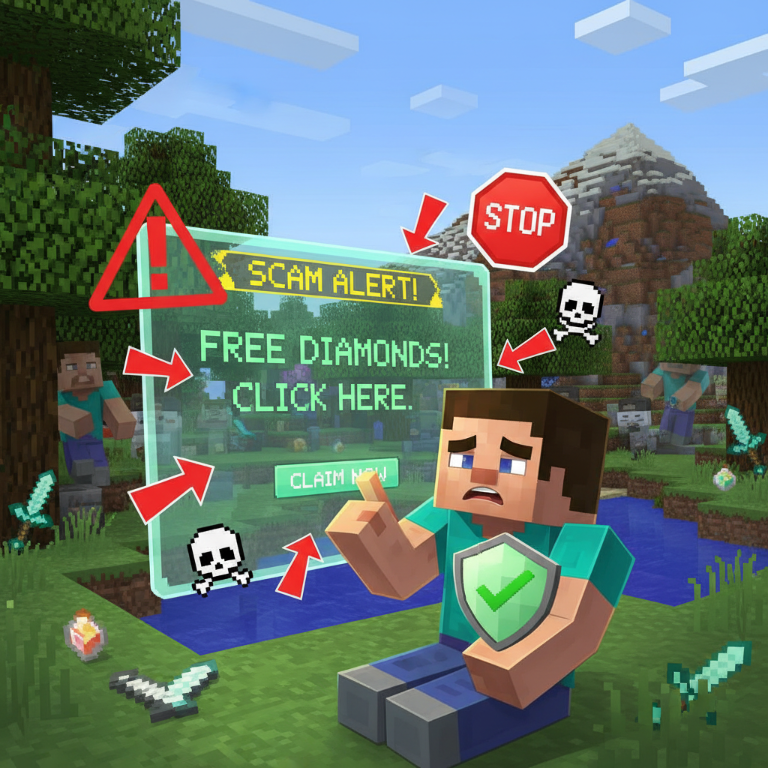 Atención, crafters: Cómo los estafadores usan Minecraft para engañar a los jugadores