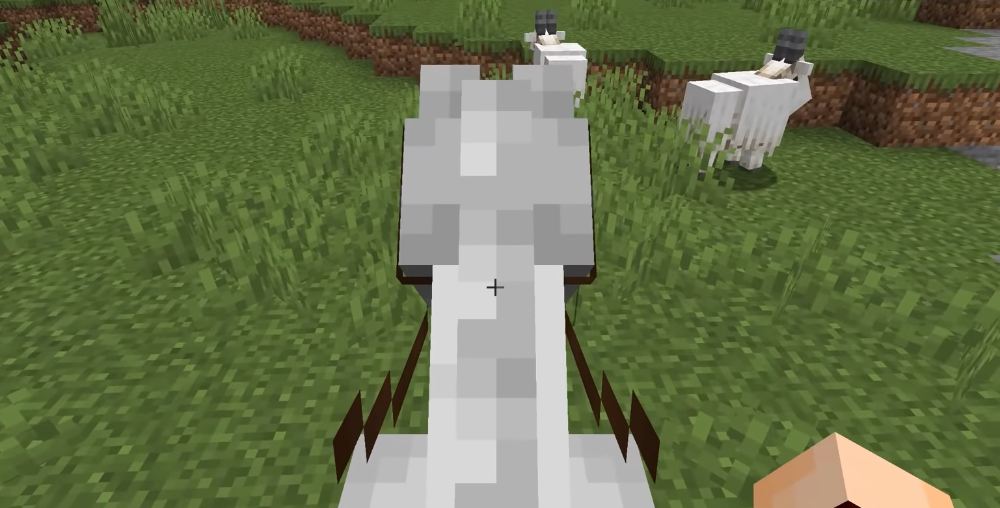 Koza kontra jeździec w Minecraft