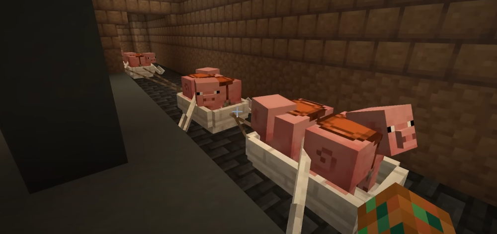 Bateau, laisse et redstone - mes expériences dans Minecraft !