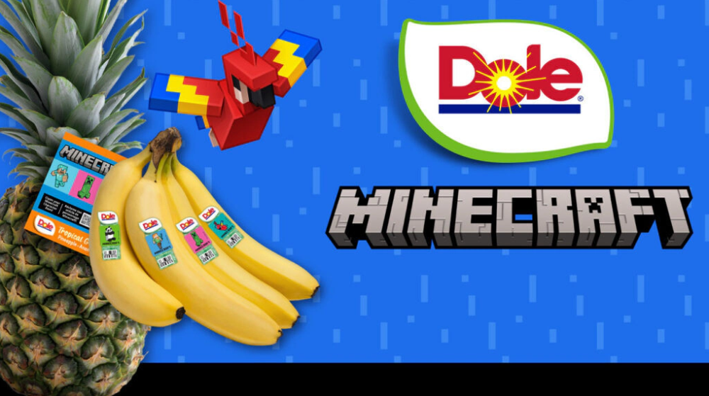 Dole ve Minecraft güçlerini birleştirdi: taze meyveler oyun markası kazanıyor