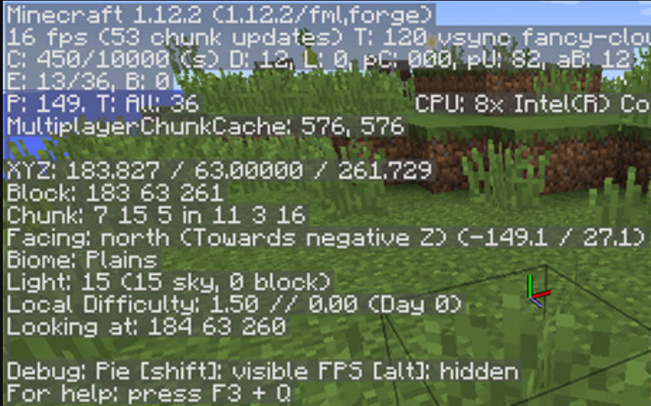 Minecraft में बुनियादी कीबोर्ड शॉर्टकट