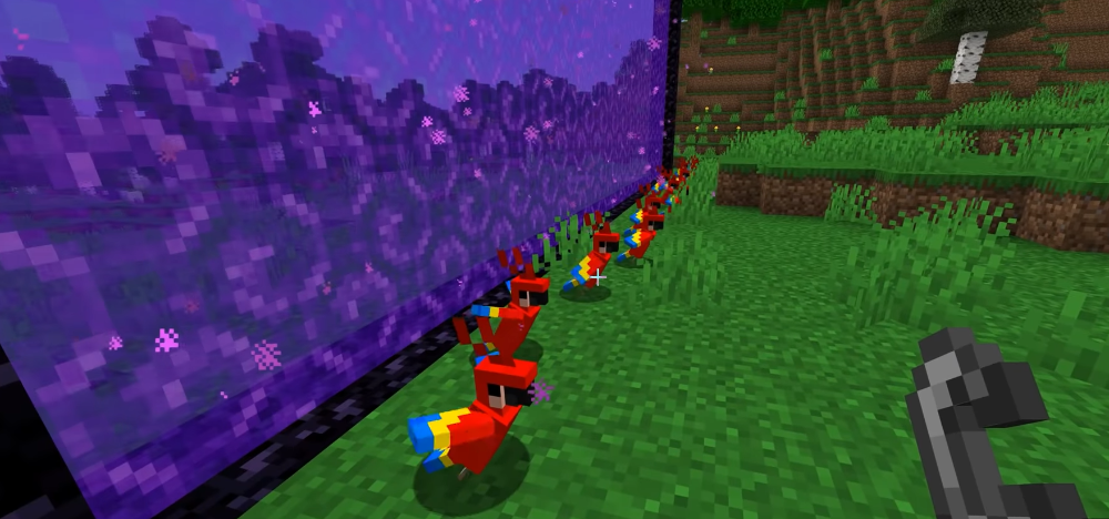 포털과 망원경으로 ‘새다’ 업적을 딸 수 있을까? Minecraft에서