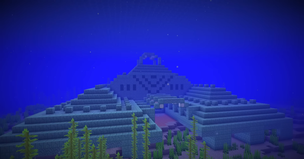 Подводный храм в Minecraft: зачем искать океанический монумент и что можно в нём добыть