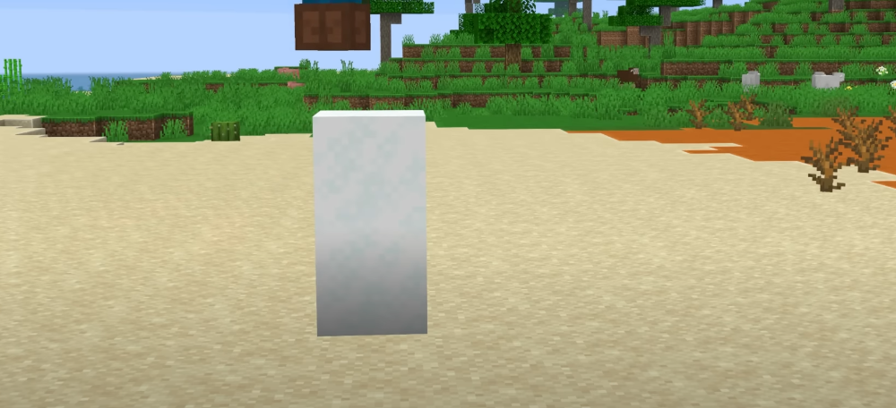 Ascenseur infini en neige poudreuse dans Minecraft