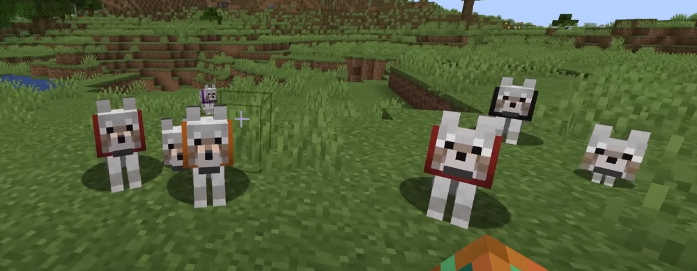 Expérience : de quelle couleur sera le collier du chiot dans Minecraft 1.21.4 ?