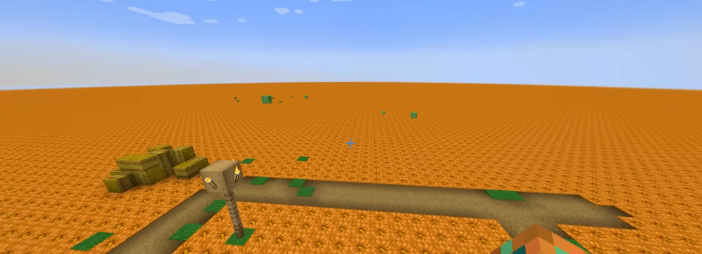 A world of pumpkins and snow: myth or meme? In Minecraft