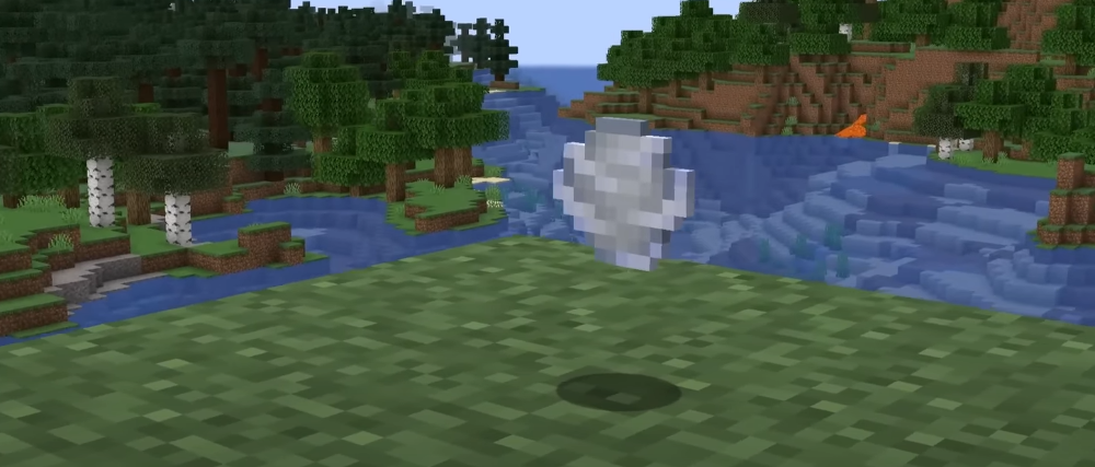 Charge de vent : petit projectile — grandes aventures dans Minecraft