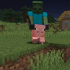Zumbi, Porco e Cenoura no Minecraft