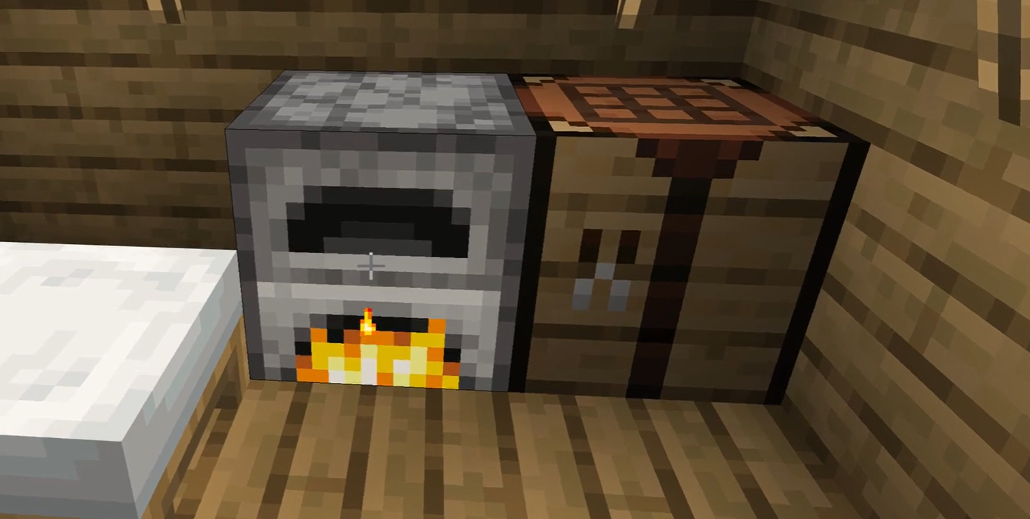 Minecraft में स्टोव के साथ खाना कैसे पकाएं