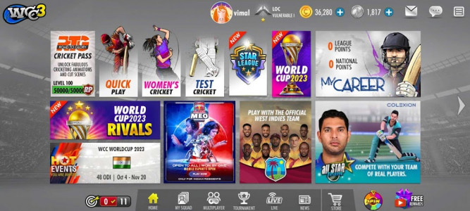 World Cricket Championship 3 (MOD - Çok para)