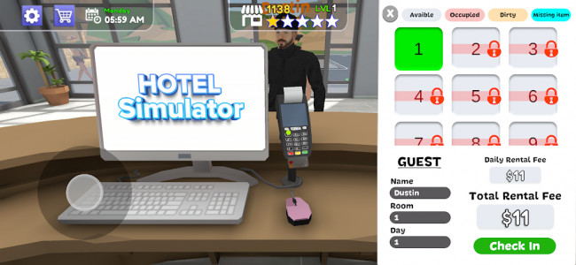 Hotel Manager Simulator 3D (MOD - Çok para)
