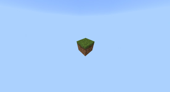 Bir Blokta Minecraft haritası