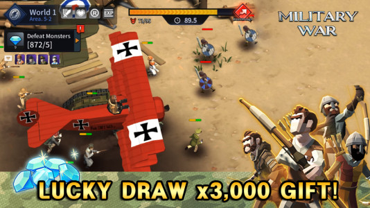 Military War: 3000 Summon Gift (MOD - Çok para)