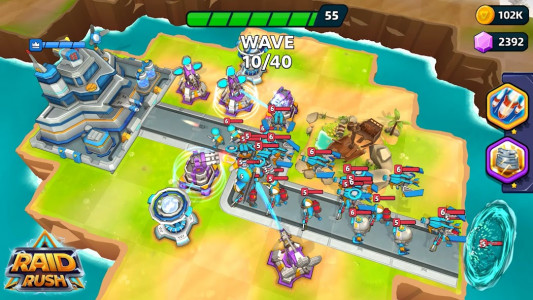 Raid Rush: Tower Defense TD (MOD - Reklam yok)