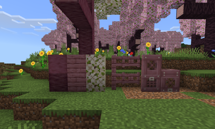 Bioma Minecraft Cherry Blossom (bioma De Flores De Cerejeira