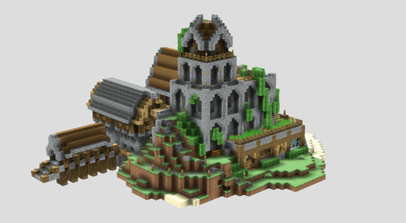 Castelo medieval realista Para Minecraft Mods