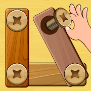 Wood Nuts & Bolts Puzzle (एमओडी - बहुत सारा पैसा)
