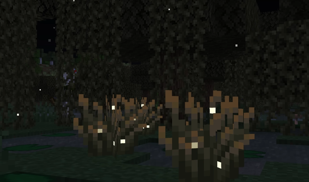 Magia nocy: jak krzewy z świetlikami ożywiają świat Minecrafta