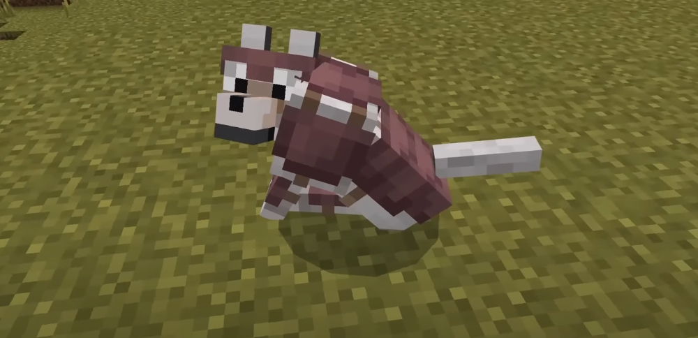 Armure de loup sans lunettes roses : mes pour et contre de Minecraft