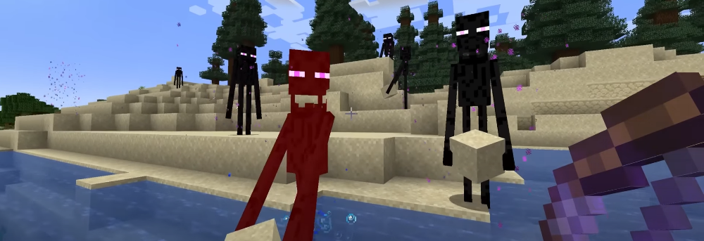 Minecraft에서 엔더맨 내구성 테스트