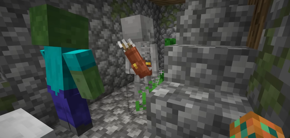 좀비의 감시 아래 잠들기: Minecraft에서의 용기 테스트