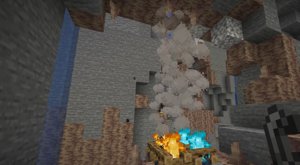 Погасит ли сталактит костёр? В Minecraft