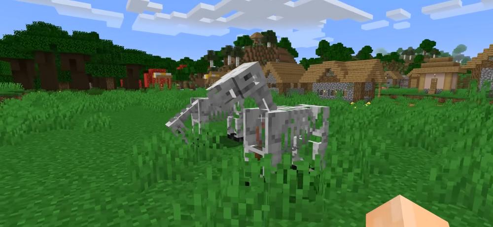 Piorunochron kontra koń-szkielet w Minecraft