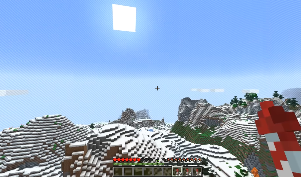 마인크래프트 세계의 경계에 충돌하고 살아남는 방법?