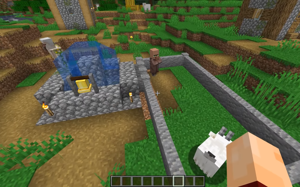 Kozia groza w wiosce: Golem, czy ty w ogóle patrzysz?! W Minecraft