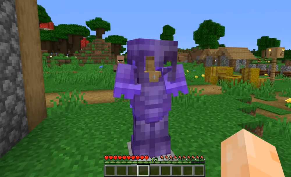 마인크래프트에서 저주받은 갑옷 스탠드를 부수면 어떻게 될까?