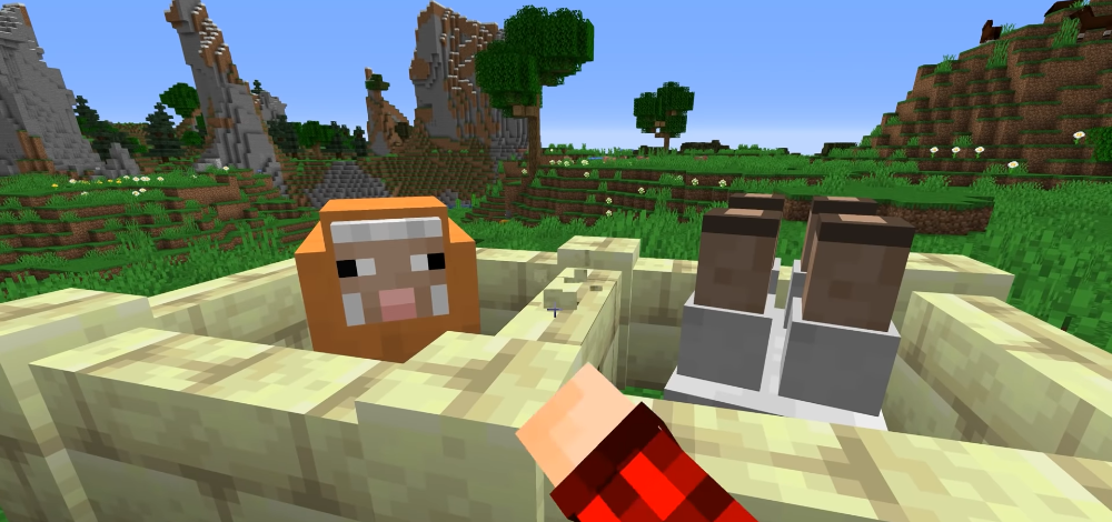 Co się stanie, jeśli skrzyżować tęczową i odwróconą owcę w Minecraft?