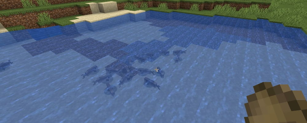 Axolotle kontra niewidzialny dorsz! W Minecraft