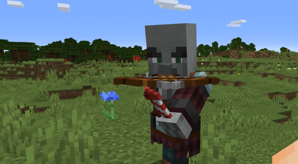 O Saqueador atira fogos de artifício? No Minecraft