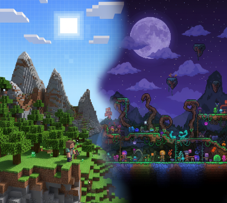 Kum Havuzunun Titanları: Minecraft ve Terraria — Detaylı İnceleme